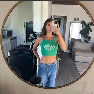 Princess Polly Green Crop Top